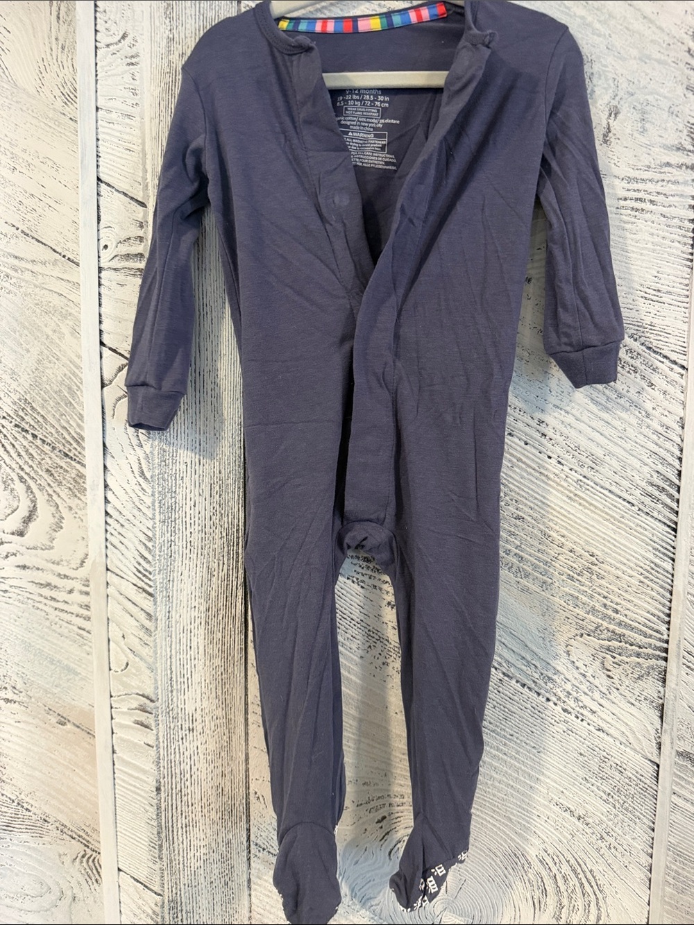 Magnetic Me Navy Blue Footed One-Piece